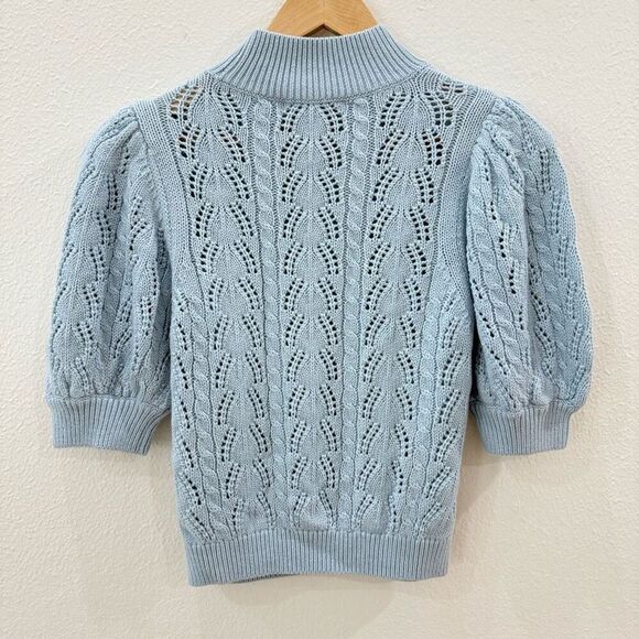 Alice + Olivia Light Blue Turtleneck Sweater - Picture 4 of 9